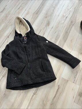 Women’s 1 Madison Black Sherpa-Lined Performance Hooded Jacket
